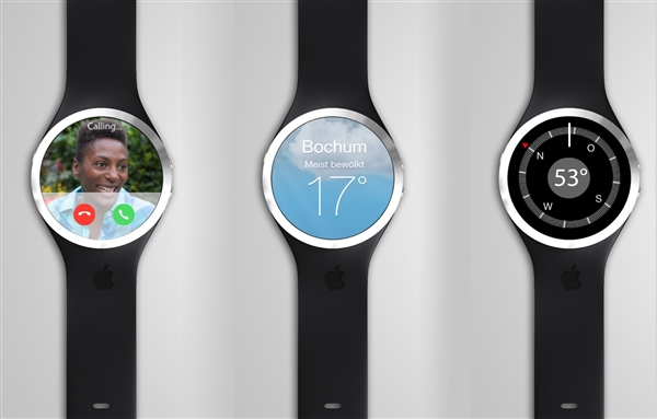 Moto 360失散的兄弟 iWatch唯美概念图