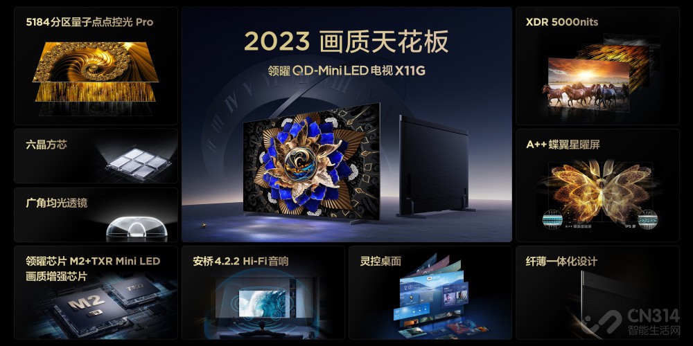 TCL正式发布2023年画质天花板电视X11G