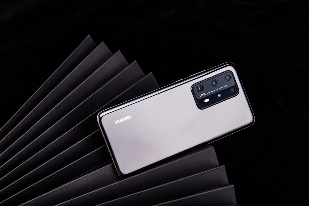 四曲满溢屏设计 华为P40 Pro+陶瓷黑图赏 华为P40 Pro+,陶瓷黑,四曲满溢屏