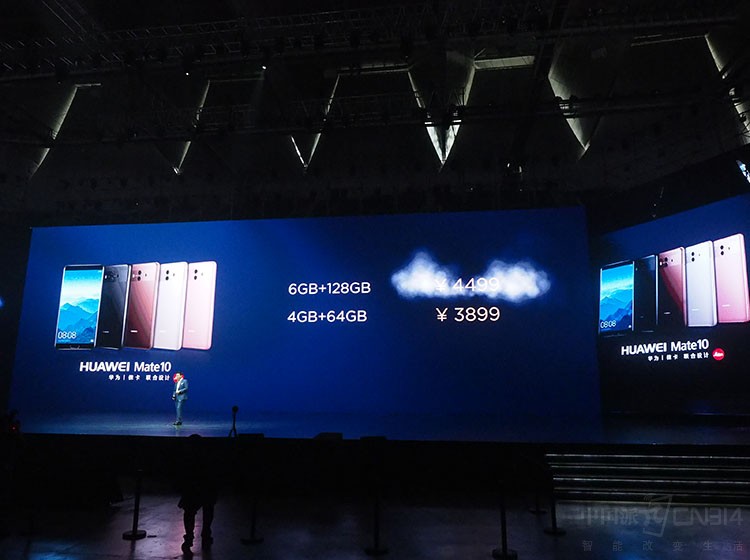 �ֳ������۸񡣻�ΪMate 10,4GB+64GB 3899Ԫ��6GB+128GB 4499Ԫ�����ǰ���췢�еĹ��ʰ������Լ1600Ԫ�������ĳ��Ⱑ��