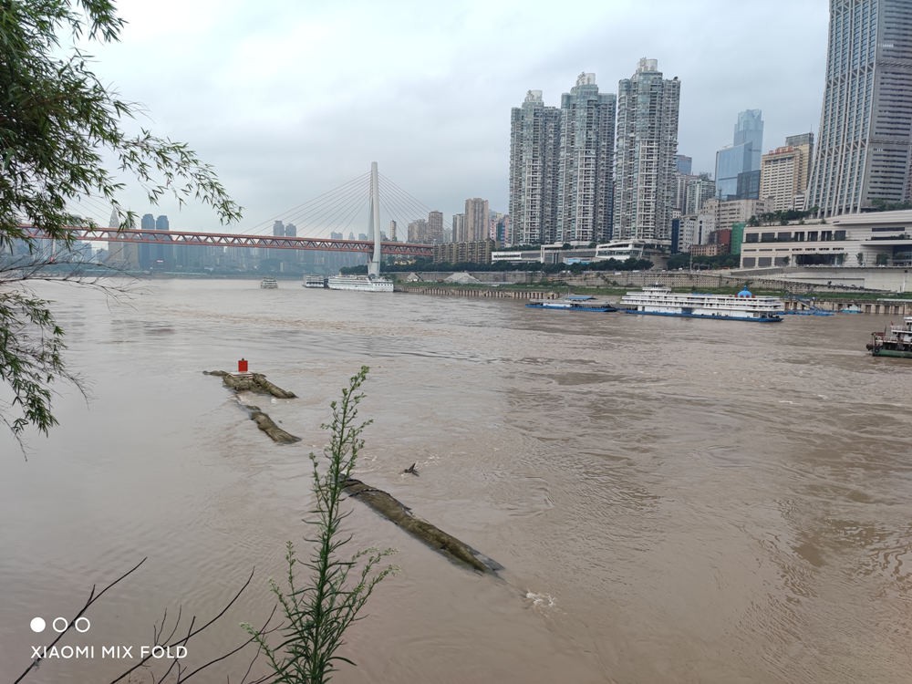 重庆两江又涨水了 江边有什么稀奇的吗？