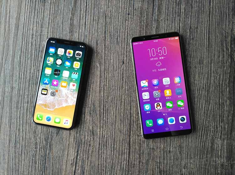 նԱ vivo X20Plus UD VS iPhone X