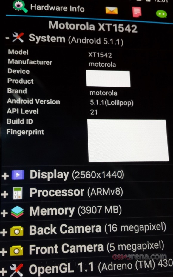 摩托罗拉新旗舰Moto X大曝光:硬上骁龙810