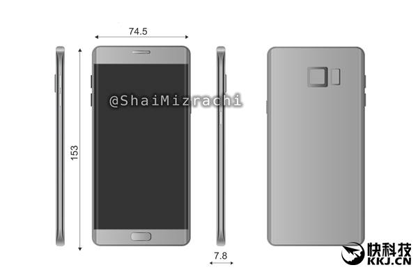 ����Galaxy Note 7�ߴ�ȷ�ϣ�����0.2����