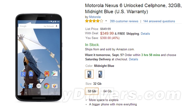 ��¥˦����Nexus 6�����֣�����300��Ԫ
