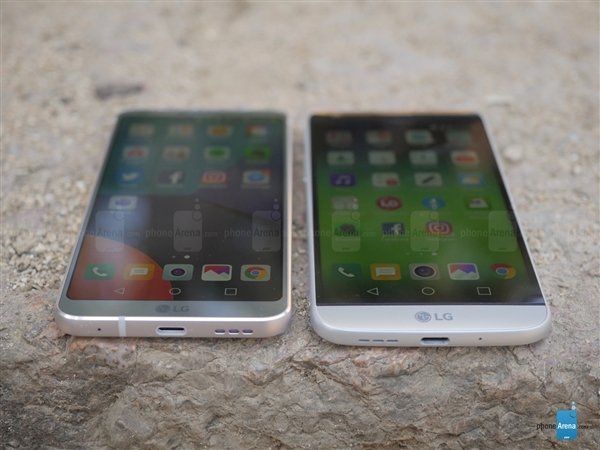 外形完美!LG G6对比G5图赏:抛弃大黑边、镜头凸起