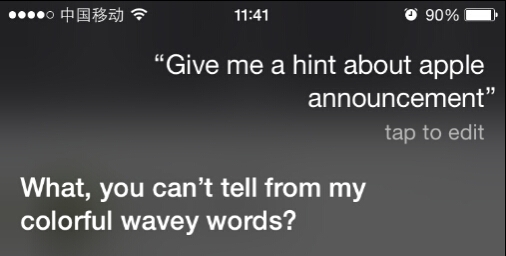 ƻ��9��9�շ����� Siri��ɶ��ʾ��