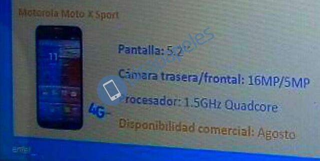 5.2Ӣ����Moto X Sport�״��ع� ���µǳ�