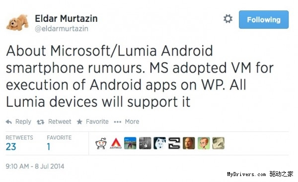Android��Lumia�ֻ���΢������ڿ�����