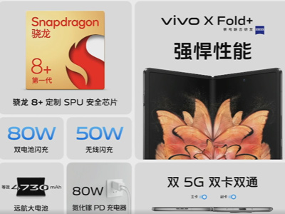 新一代vivo X Fold+硬件升级明显 销售火爆