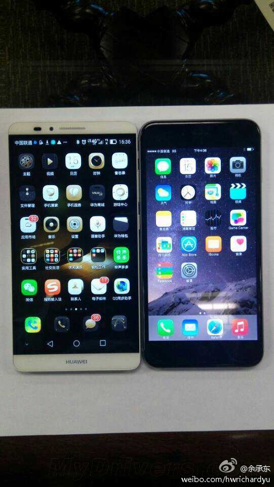 ��Ϊ��ɹMate 7��ƻ��iPhone 6�����