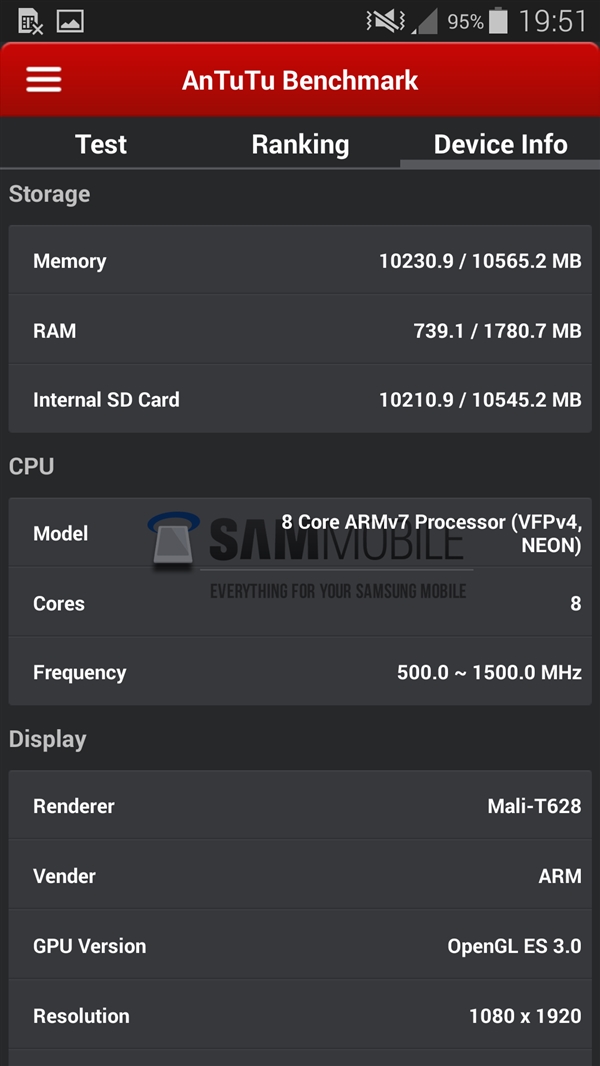 ��ǿGalaxy S5���ʰ��ع⣺CPU������