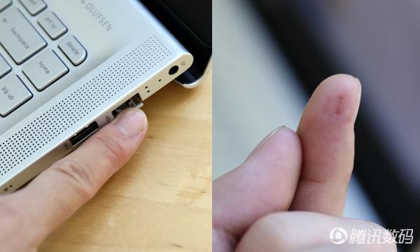 HP新ENVY 14笔记本评测 键盘手感棒网口夹手