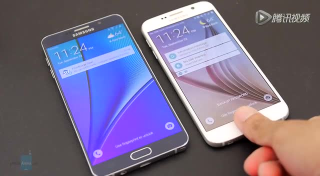 �����콢�ٶԱ� Note 5 vs Galaxy S6��ͼ