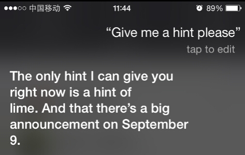 ƻ��9��9�շ����� Siri��ɶ��ʾ��
