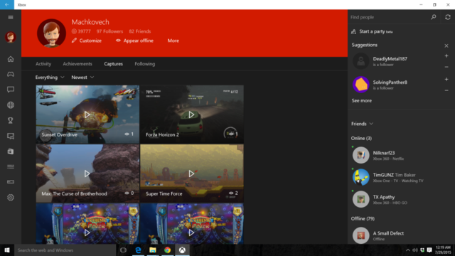 ̽����ЩWindows 10����Xbox�йصĹ���