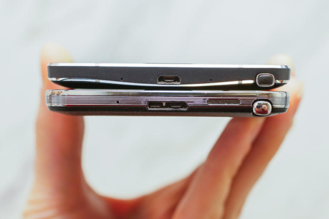 �콢��Ľ�����iPhone 6 Plus�Ա�����Note4
