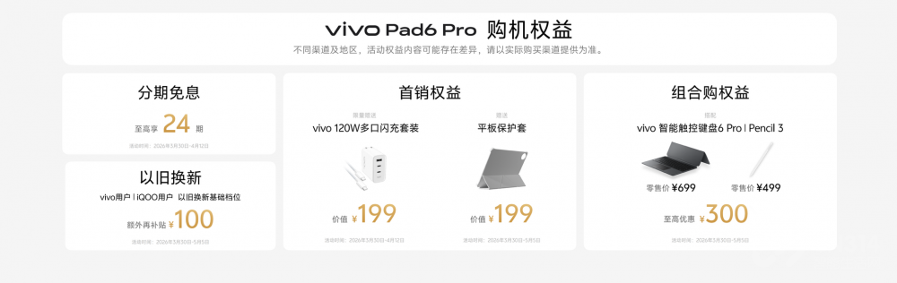 ����ƽ��4Kʱ����vivo Pad6 Pro��ʽ����