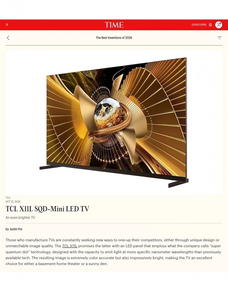 TCL X11L��ѡ��ʱ����2026�����ѷ���